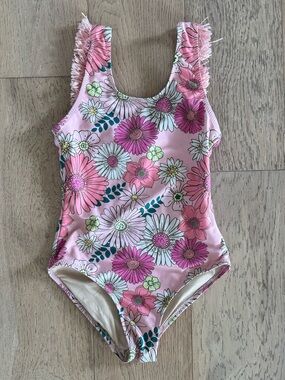 Shade Critters Retro Blossom Fringe Back Swimsuit